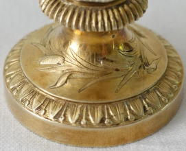 French antique solid silver gilt Baroque Chapel Set